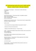 CFT-150 Final Exam with all Correct & 100&percnt; Verified Answers &vert;Latest Version &vert;Already Graded A&plus;