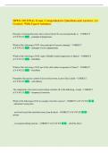 HPEX 310 FINAL Exam &vert; Comprehensive Questions and Answers &vert; A&plus;  Graded &vert; With Expert Solutions