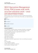 WGU Organizational Behavior &lpar;GTO1&comma; C715&rpar; exam Questions and answers with 100&percnt; accurate solutions &plus; detailed rationales