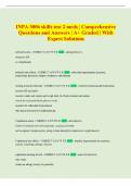 INPA 3006 skills test 2 meds &vert; Comprehensive  Questions and Answers &vert; A&plus; Graded &vert; With  Expert Solutions 