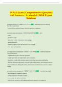 INPA2 Exam &vert; Comprehensive Questions  and Answers &vert; A&plus; Graded &vert; With Expert  Solutions
