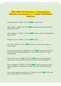 INPA 4006 Final Prep Exam &vert; Comprehensive  Questions and Answers &vert; A&plus; Graded &vert; With Expert  Solutions 