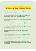 medication &plus; side effects INPA 1 Exam &vert; Questions  and Answers &vert; A&plus; Graded &vert; With Expert Solutions