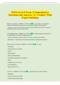 INPA Level 4 Exam &vert; Comprehensive  Questions and Answers &vert; A&plus; Graded &vert; With  Expert Solutions