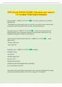 INPA Exam STUDY GUIDE &vert; Questions and Answers  &vert; A&plus; Graded &vert; With Expert Solutions 