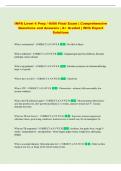 INPA Level 4 Prep &sol; 4006 Final Exam &vert; Comprehensive  Questions and Answers &vert; A&plus; Graded &vert; With Expert  Solutions