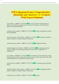 INPA diagnosis Exam &vert; Comprehensive  Questions and Answers &vert; A&plus; Graded &vert;  With Expert Solutions 