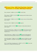INPA Level 4 Prep &sol; 4006 Final Prep Exam &vert; Questions  and Answers &vert; A&plus; Graded &vert; With Expert Solutions 