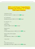 INPA Level 4 Exam &vert; Comprehensive  Questions and Answers &vert; A&plus; Graded &vert;  With Expert Solutions 