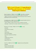 INPA Level 4 Exam 1 &vert; Comprehensive  Questions and Answers &vert; A&plus; Graded &vert;  With Expert Solutions