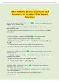 INPA Midterm Exam &vert; Questions and  Answers &vert; A&plus; Graded &vert; With Expert  Solutions