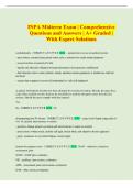 INPA Midterm Exam &vert; Comprehensive  Questions and Answers &vert; A&plus; Graded &vert;  With Expert Solutions 