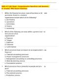 ISDS 411 LSU Exam &vert; Comprehensive Questions and Answers &vert;  A&plus; Graded &vert; With Expert Solutions 
