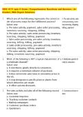 ISDS 4111 quiz 4 Exam &vert; Comprehensive Questions and Answers &vert; A&plus;  Graded &vert; With Expert Solutions