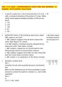 ISDS 3115 EXAM &vert; COMPREHENSIVE QUESTIONS AND ANSWERS &vert; A&plus;  GRADED &vert; WITH EXPERT SOLUTIONS