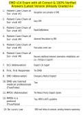 EMD v14 Exam with all Correct & 100&percnt; Verified Answers &vert;Latest Version &vert;Already Graded A&plus;
