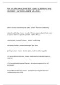 PSY 101 ERICKA NUS UB TEST 2 &vert;110 QUESTIONS AND ANSWERS &vert; WITH COMPLETE SOLUTION&period;