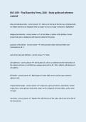BUS 1350 &ndash; Final Exam Key Terms&comma; 2026 &ndash; Study guide and reference material
