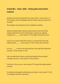 School Bus &ndash; Exam&comma; 2026 &ndash; Study guide and practice material