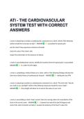 ATI - THE CARDIOVASCULAR  SYSTEM TEST WITH CORRECT  ANSWERS 