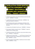 NC Bailbond State EXAM QUESTIONS  OBJECTIVE ASSESSMENT WITH  CORRECT SOLUTIONS&vert;&vert;A&plus;  GRADED&vert;&vert;100&percnt; GUARANTEED  PASS&vert;&vert;<<NEWEST VERSION>> 