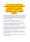 NC BLET Arrest&comma; Search and  Seizure EXAM QUESTIONS OBJECTIVE  ASSESSMENT WITH CORRECT  SOLUTIONS&vert;&vert;A&plus; GRADED&vert;&vert;100&percnt;  GUARANTEED PASS&vert;&vert;<<NEWEST  VERSION>> 