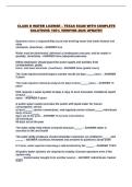 CLASS D WATER LICENSE &ndash; TEXAS EXAM WITH COMPLETE SOLUTIONS 100&percnt; VERIFIED 2026 UPDATE&excl;&excl;