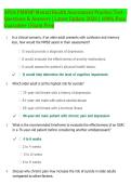 APEA PMHNP Mental Health Assessment Practice Test &ndash; Questions & Answers &vert; Latest Update 2026 &vert; 100&percnt; Pass  Guarantee &vert; Exam Prep