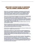 JEFF'S PART 135 STUDY GUIDE 121 QUESTIONS AND 100&percnt; CORRECT ANSWERS 2026-2027&excl;&excl;