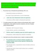 PMHNP Certification &ndash; Mental Health Disorders Practice  Test Questions & Answers &vert; Latest Update 2026 &vert; 100&percnt;  Pass Guarantee &vert; Exam Prep