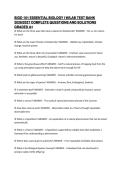 BIOD 101 ESSENTIAL BIOLOGY I W&sol;LAB TEST BANK 2026&sol;2027 COMPLETE QUESTIONS AND SOLUTIONS GRADED A&plus; 