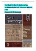 FULL TEST BANK For Gordis Epidemiology&comma; 7th Edition By David D Celentano&semi; Moyses Szklo&comma; Verified Chapters 1 - 20&comma; Complete Newest Version With Questions And Verified Solutions&period;