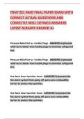 FDNY Z51 RMO FINAL PAPER EXAM WITH  CORRECT ACTUAL QUESTIONS AND  CORRECTLY WELL DEFINED ANSWERS  LATEST ALREADY GRADED A&plus; 
