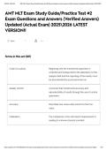 AMT MLT Exam Study Guide&sol;Practice Test &num;2 Exam Questions and Answers &lpar;Verified Answers&rpar; Updated &lpar;Actual Exam&rpar; 20252026 LATEST VERSION&excl;&excl;