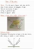 PHY109 CLASS 12 RAY OPTICS HANDWRITTEN NOTES