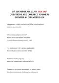 NR 566 MIDTERM EXAM 2026-2027 QUESTIONS AND CORRECT ANSWERS GRADED A&plus; CHAMBERLAIN