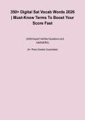 350&plus; Digital SAT Vocabulary Words 2026 &ndash; Must-Know Terms Study Guide PDF