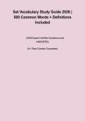 500 Key Words for the SAT &ndash; Vocabulary Study Guide and Word List PDF