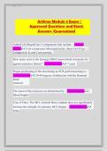 Arthrex Module 4 Exam &ndash; Approved Questions and Exact Answers &vert; Fine-Tuned New Exam for Guaranteed Pass