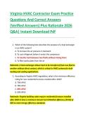 Virginia HVAC Contractor Exam Practice  Questions And Correct Answers  &lpar;Verified Answers&rpar; Plus Rationale 2026  Q&A&vert; Instant Download Pdf  