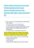 Compilation Bundle for Virginia HVAC Contractor Exams Practice Questions And Correct Answers &lpar;Verified Answers&rpar; Plus Rationale 2026 Q&A&vert; Instant Download Pdf