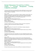 Strategic Management&colon; Text and Cases&comma; 9e &lpar;Dess&rpar; Chapter 1 Strategic Management&colon; Creating Competitive Advantages