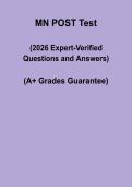 MN POST Test Study Guide &vert; Minnesota Police Exam Questions & Answers PDF