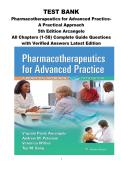 Pharmacotherapeutics &ndash; Test Bank for Pharmacotherapeutics &ndash; Practice Questions and Clinical Application Review