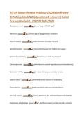 ATI RN Comprehensive Predictor 2023 Exam Review  EXAM &lpar;updated 2025&rpar; Questions & Answers &vert; Latest  Already Graded A&plus; UPDATE 2025&vert;2026  Blood glucose level - answer☑️️&period;&period;Normal range is 70-100 mg&sol;dl&period;  Jitteriness - answer☑️️&period;&period;Common sign of hypoglycemia in 