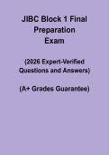 JIBC Block 1 Final Prep &vert; Police Academy Exam Study Guide PDF