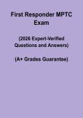 First Responder MPTC &vert; Exam Prep & Training Study Guide PDF