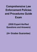 Comprehensive Law Enforcement Policies & Procedures Guide &vert; Police SOP Manual PDF