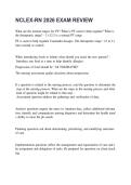 NCLEX-RN 2026 EXAM REVIEW