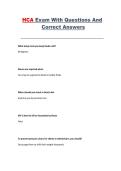 Home Care Aide &lpar;HCA&rpar; Exam&comma; Practice Questions and Correct Answers&comma; Complete Study Material